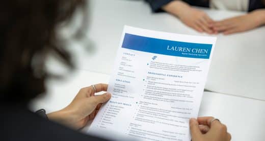 CV pour une alternance